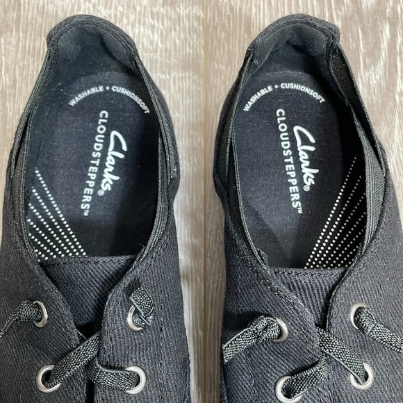 Clarks Cloudsteppers Breeze Ave Sneakers Slip On Washable Canvas 7.5M - Picture 7 of 16